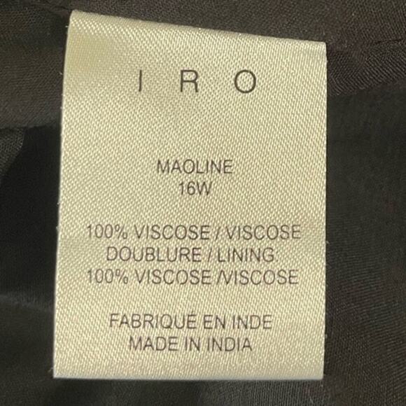 IRO Maoline Ruffled Crepe Dress Size 38 - Picture 6 of 6